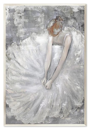 Obraz olejny ręcznie malowany 63x93cm Baletnica