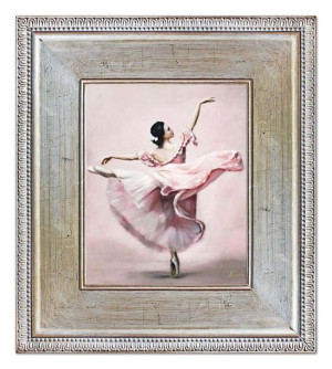 Obraz olejny ręcznie malowany 72x82cm Baletnica