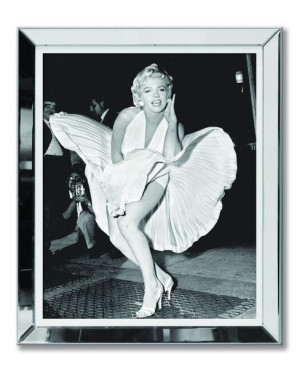 Obraz w lustrzanej ramie do salonu Glamour marilyn Monroe 51x61cm