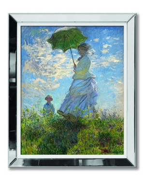 Obraz w lustrzanej ramie do salonu nowoczesny kopia Mistrza 51x61cm
