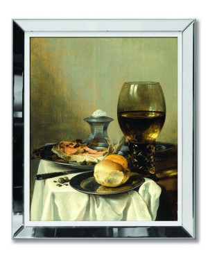 Obraz w lustrzanej ramie do salonu nowoczesny kopia Mistrza 51x61cm