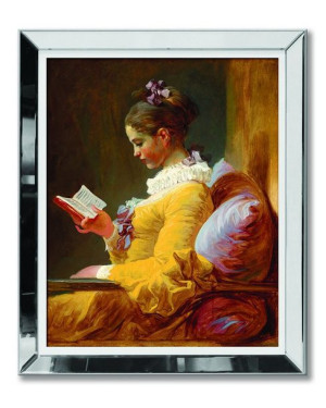 Obraz w lustrzanej ramie do salonu nowoczesny kopia Mistrza 51x61cm