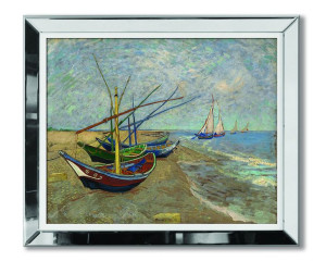 Obraz w lustrzanej ramie do salonu nowoczesny kopia Mistrza 51x61cm