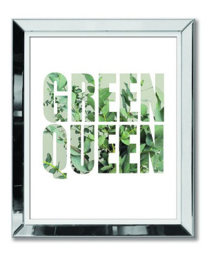 Obraz w lustrzanej ramie Green Queen 51x61cm