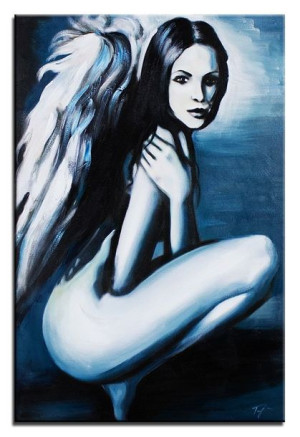 Obraz Upadły Anioł 60x90 cm obraz malowany na płótnie