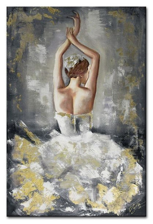 Obraz tańcząca Baletnica 60x90cm obraz malowany na płótnie