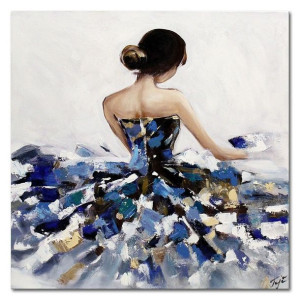 Obraz tańcząca Baletnica 60x60cm obraz malowany na płótnie