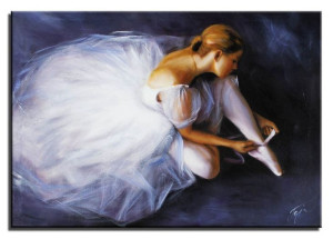Obraz Baletnica 50x70cm obraz malowany na płótnie