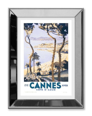 Obraz w lustrzanej ramie 31x41cm Cannes
