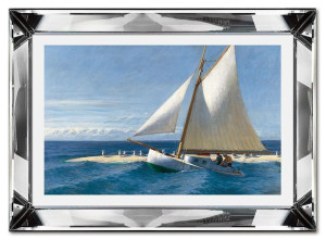 Obraz w lustrzanej ramie do salonu nowoczesny kopia Mistrza 31x41cm