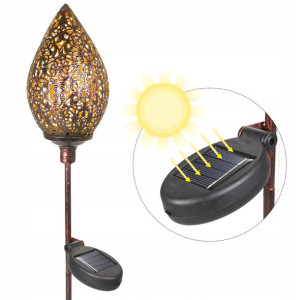 Lampa OGRODOWA SOLARNA stojąca LED bateria