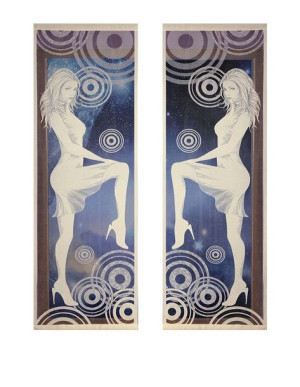 Firanka żakardowa KOBIETA - MODELKA 240x80cm x 2sz