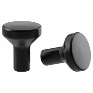 Uchwyt Gałka Meblowa Bagganas Czarna 2 Szt. 21 Mm