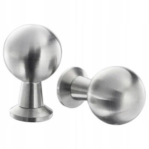 Uchwyt Gałka Meblowa Bagganas Stal 2 Szt. 20 Mm