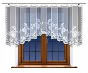 Firanka gotowa biała 115x300cm /21837