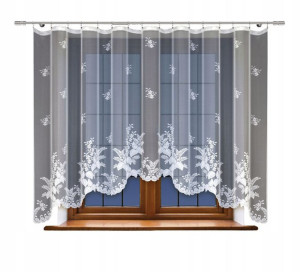 Firanka gotowa biała 120x300cm /21926