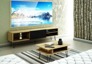Szafka Rtv Amaro 140 Metalowe Nogi Styl Indiustral
