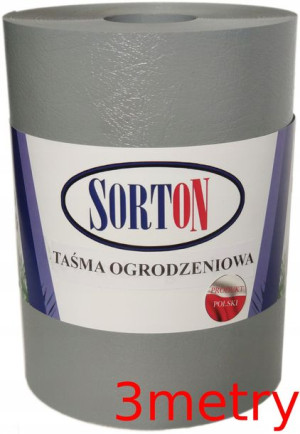 Taśma Ogrodzeniowa Osłona Paneli Szara 15 Cm X 3 M