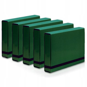 5x Teczka A4 Vaupe BOX na Dokumenty 50mm z Gumką