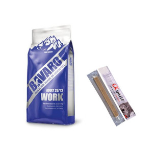 Pakiet Josera Bavaro Work 26/12 Aktywne Psy 18 Kg + 2 Przysmaki Alpha Spiri