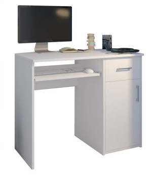 Biurko Komputerowe 100cm Stolik Laptop Biała N-9