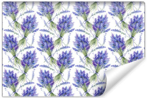 Fototapeta FLIZELINOWA Styl Vintage Kwiaty Lawendy 360cm x 240cm