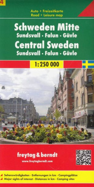 SZWECJA cz. 4 ŚRODKOWA mapa drogowa1:250 000 FB