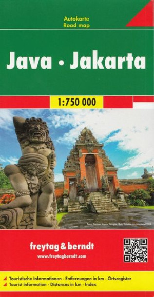 JAVA DŻAKARTA Indonezja mapa drogowa 1:75 000 FB