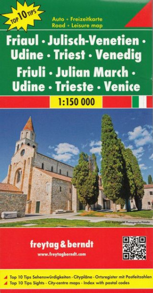 FRIULI WENECJA JULIJSKA Włochy mapa drogowa