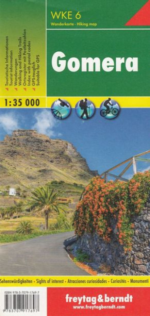 GOMERA Hiszpania mapa turystyczna 1:35 000 FB