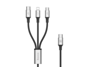 Kabel USB - USB typ C Baseus 1,2 m 3w1