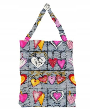 Torba na zakupy 37x38 eko,shopperka,bawełna,retro