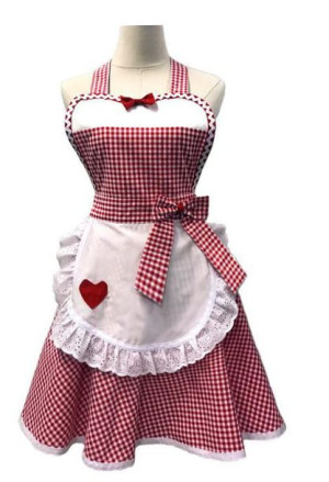 ELEGANCKI FARTUCH KUCHENNY sukienka RETRO