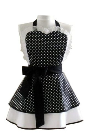 ELEGANCKI FARTUCH KUCHENNY sukienka RETRO