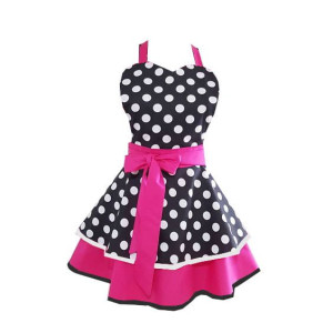 ELEGANCKI FARTUCH KUCHENNY sukienka RETRO