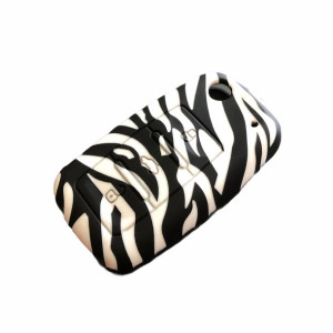 Etui silikonowe na kluczyk VW SKODA SEAT Zebra Czarna