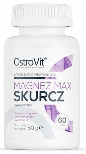 Ostrovit Magnez Max Skurcz Cytrynian Potas Wit B6