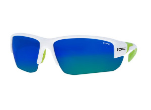 Okulary przeciwsłoneczne rowerowe OPC BIKE SAN SALVO White Green Blue REVO