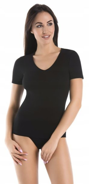 Bawełniany top damski Teyli t-shirt V 2501