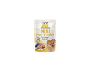 Brit Care Mini Pouch Rabbit Salmon 6x85g