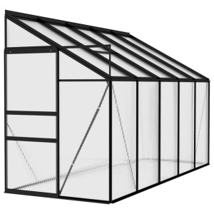 Szklarnia, antracytowa, aluminium, 6,23 m³