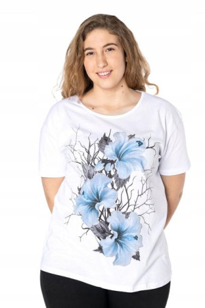 Duża Koszulka Bluzka Damska Podkoszulek KD07-1 5XL