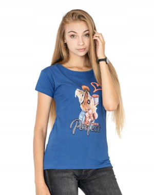 Koszulka Damska Podkoszulek T-shirt Top KD02-9 r L