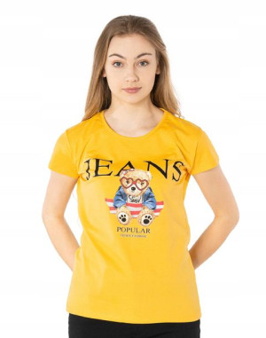 Koszulka Damska Podkoszulek T-shirt Top 382-10 r L