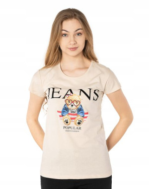 Koszulka Damska Podkoszulek T-shirt Top 382-03 r L