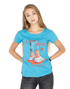 Koszulka Damska Podkoszulek T-shirt Top KD04-3 r L