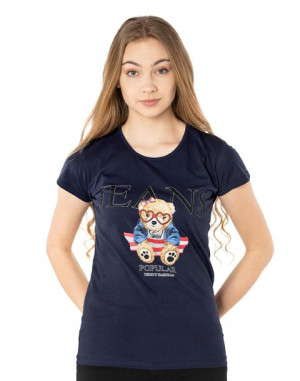 Koszulka Damska Podkoszulek T-shirt Top 382-04 r S