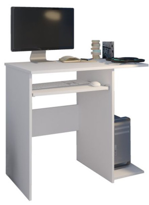 Biurko Komputerowe 76cm Stolik Laptop Białe N-5