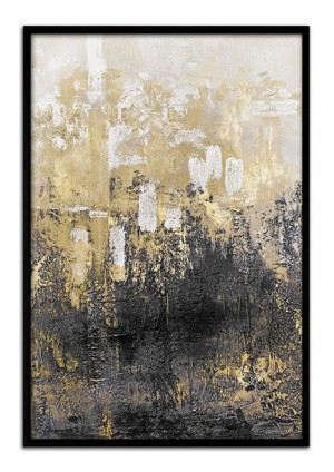 Obraz na płótnie w ramie 63x93cm złota mgła