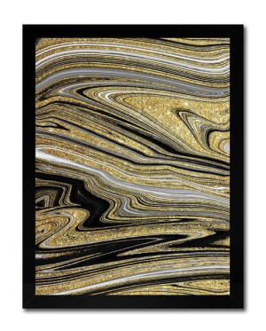 Obraz na płótnie 33x43cm złoty minerał